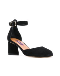 schwarze Wildleder Pumps von Parallèle