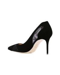 schwarze Wildleder Pumps von Giuseppe Zanotti