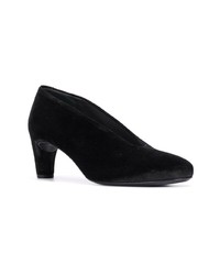 schwarze Wildleder Pumps von Del Carlo