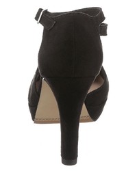 schwarze Wildleder Pumps von s.Oliver