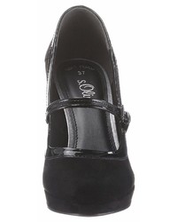 schwarze Wildleder Pumps von S.OLIVER RED LABEL