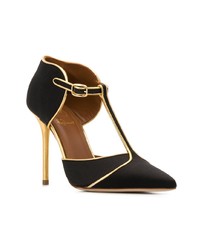 schwarze Wildleder Pumps von Malone Souliers