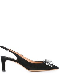 schwarze Wildleder Pumps von Salvatore Ferragamo