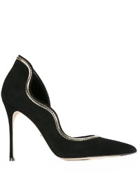 schwarze Wildleder Pumps von Sergio Rossi