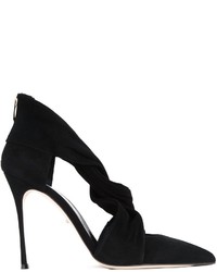 schwarze Wildleder Pumps von Sergio Rossi