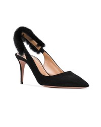 schwarze Wildleder Pumps von Aquazzura