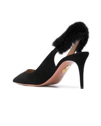 schwarze Wildleder Pumps von Aquazzura