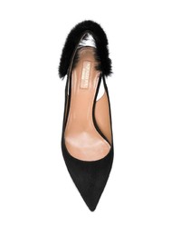 schwarze Wildleder Pumps von Aquazzura