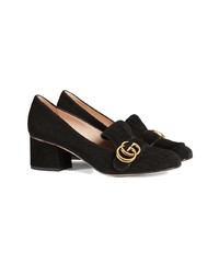 schwarze Wildleder Pumps von Gucci