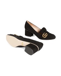 schwarze Wildleder Pumps von Gucci