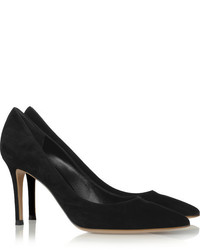 schwarze Wildleder Pumps von Gianvito Rossi