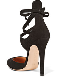 schwarze Wildleder Pumps von Gianvito Rossi