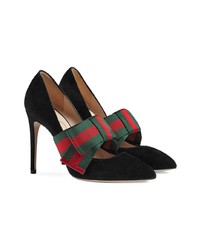 schwarze Wildleder Pumps von Gucci