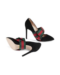 schwarze Wildleder Pumps von Gucci