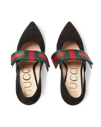 schwarze Wildleder Pumps von Gucci