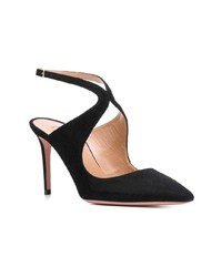 schwarze Wildleder Pumps von Aquazzura