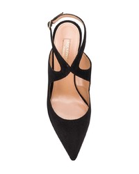 schwarze Wildleder Pumps von Aquazzura