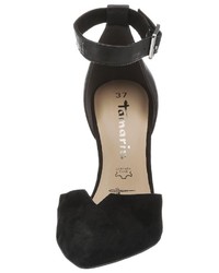 schwarze Wildleder Pumps von Tamaris