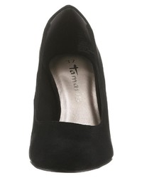 schwarze Wildleder Pumps von Tamaris