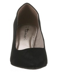 schwarze Wildleder Pumps von Tamaris