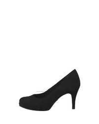 schwarze Wildleder Pumps von Tamaris