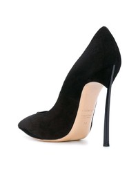 schwarze Wildleder Pumps von Casadei