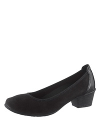 schwarze Wildleder Pumps von tosoft