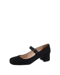 schwarze Wildleder Pumps von Unisa