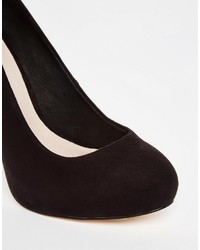 schwarze Wildleder Pumps von Faith