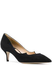 schwarze Wildleder Pumps von Paul Andrew