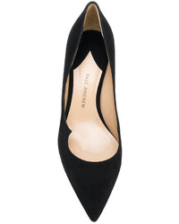 schwarze Wildleder Pumps von Paul Andrew