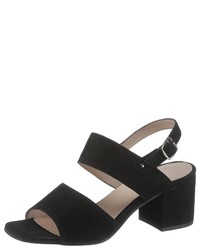 schwarze Wildleder Sandaletten von Betty Barclay Shoes