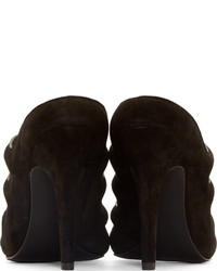 schwarze Wildleder Sandaletten von Alexander Wang