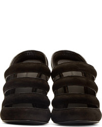 schwarze Wildleder Sandaletten von Alexander Wang