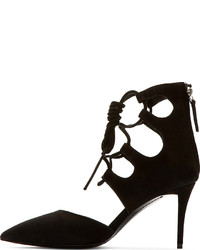 schwarze Wildleder Sandaletten von Giuseppe Zanotti