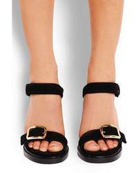 schwarze Wildleder Sandaletten von Givenchy