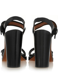 schwarze Wildleder Sandaletten von Givenchy