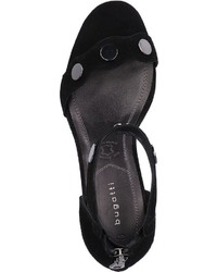 schwarze Wildleder Sandaletten von Bugatti