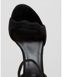 schwarze Wildleder Sandaletten von Aldo