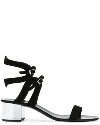 schwarze Wildleder Sandaletten von Giuseppe Zanotti Design
