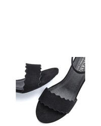 schwarze Wildleder Sandaletten von Lascana