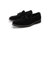 schwarze Wildleder Slipper mit Quasten von Allthemen