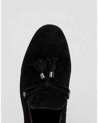 schwarze Wildleder Slipper mit Quasten von Aldo