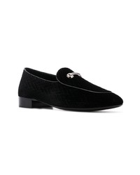 schwarze Wildleder Slipper von Giuseppe Zanotti Design