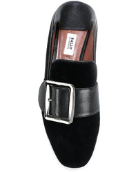 schwarze Wildleder Slipper von Bally