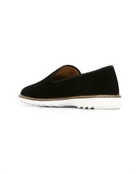 schwarze Wildleder Slipper von Giuseppe Zanotti Design