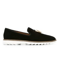 schwarze Wildleder Slipper von Giuseppe Zanotti Design