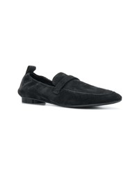 schwarze Wildleder Slipper von Salvatore Ferragamo