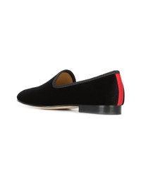 schwarze Wildleder Slipper von Del Toro Shoes