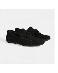 schwarze Wildleder Slipper von Desa